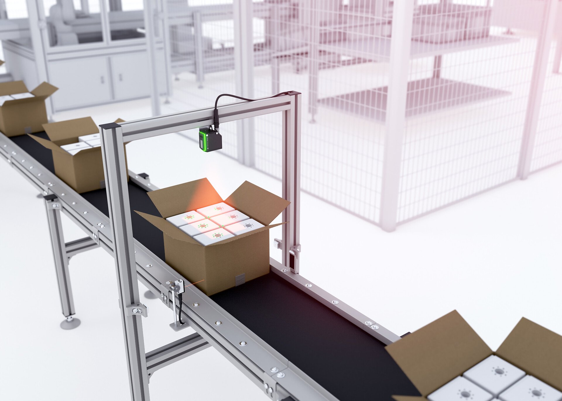 Reliable inspection of completeness for storage boxes