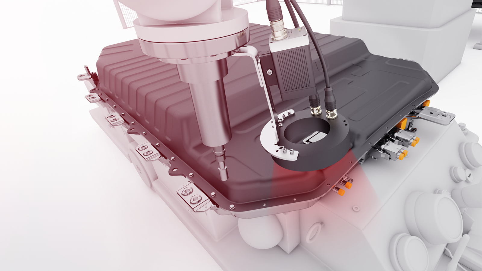 Automated bolting of the upper housing part Automated bolting of the upper housing part